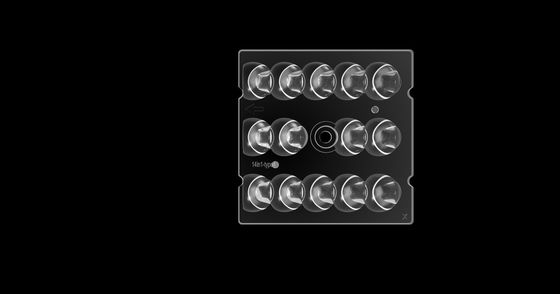 Vierkante LEIDENE van PHILIPS SMD3030 Lens 14 die in 1, Ogen SMD-LEIDENE Lens voor LEIDENE Straatverlichting beschermen