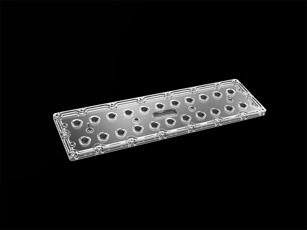 SMD7070 22 in 1 van de LEIDENE Symmetrische 60 de Graad LEIDENE Vloed Lichte Lens Straatlantaarnlens
