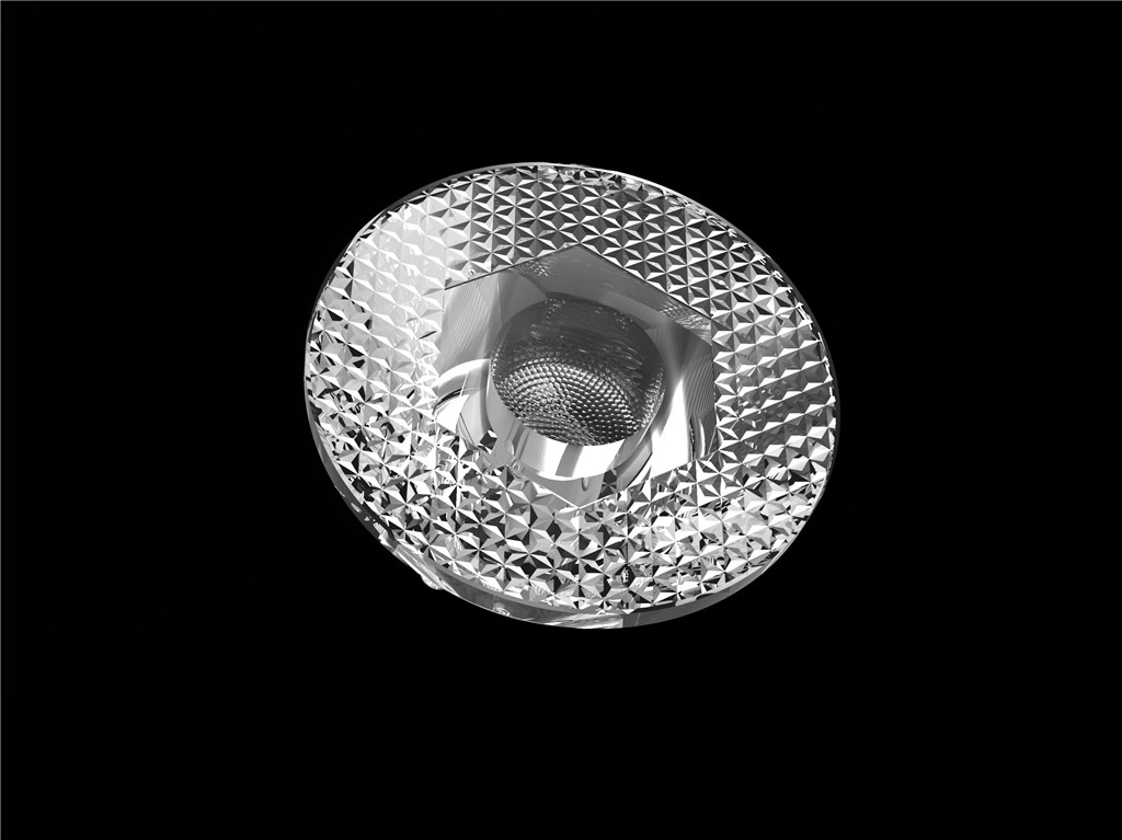 35*23,3mm IP66 waterdicht PMMA LED-lens voor uniforme lichtverdeling