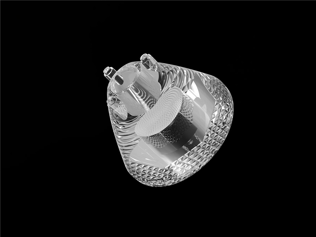 35*23,3mm IP66 waterdicht PMMA LED-lens voor uniforme lichtverdeling