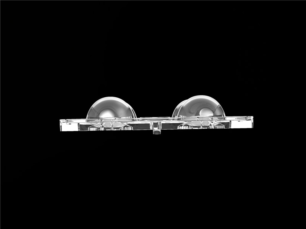50*50mm 60 graad 4 in 1 LED lichtlens PC materiaal voor overstromingsverlichting SMD7070/ 5050/4*3030 LED