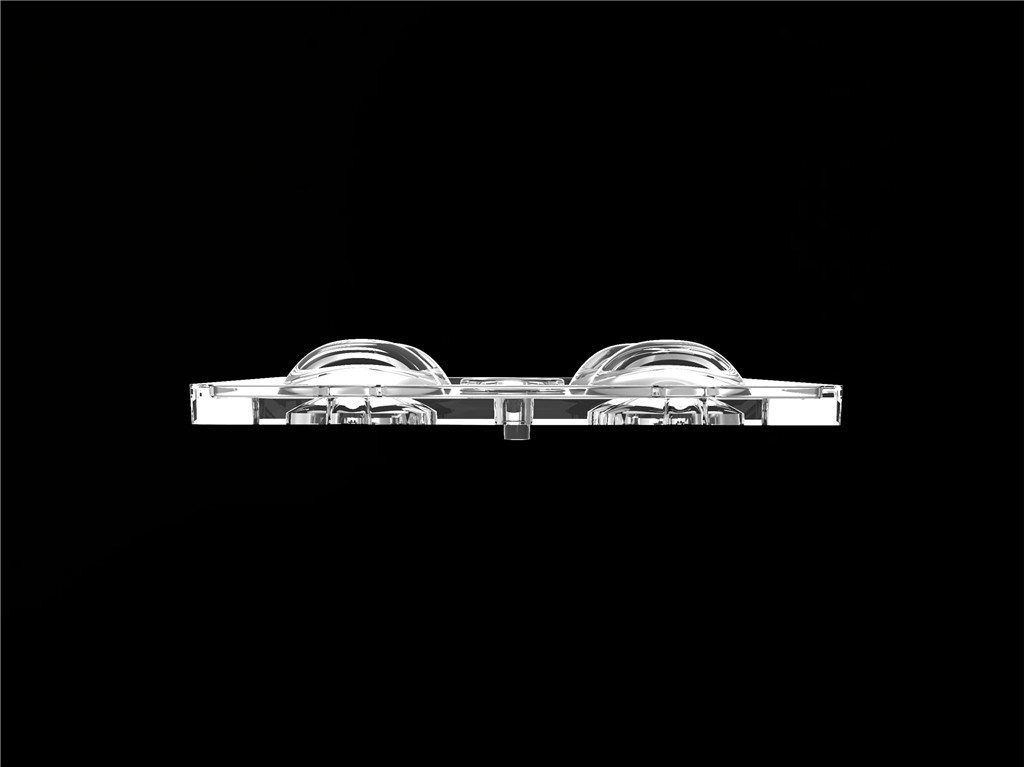50*50mm 90 graad 4 in 1 LED lichtlens PC materiaal voor overstromingsverlichting SMD7070/ 5050/4*3030 LED