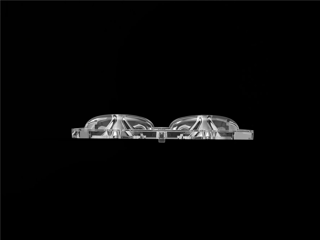 50*50mm 55*152 Grade/TYPE2-VS 4 In 1 LED Light Lens PC-materiaal voor LED Street Light Module SMD3535/5050LED