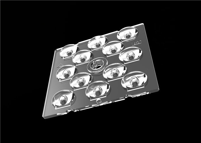 Van transparante Cree-LEIDENE de Raad L50*W50mm Lenstype3 PCB rangschikt Transmissive Optisch Apparaat