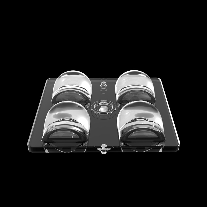 Gepolariseerd 60 graden 2*2 Multi-Lens Hoog Transmittance 50*50mm Voor LED Track And Field Stadium Lighting