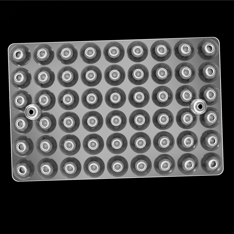 15 graad 54 optica in 1 led-lens Array voor stadionverlichting / veldverlichting / straatverlichting / vierkantverlichting