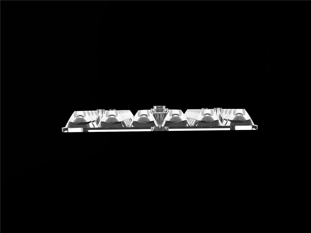 54IN1 30 graden buitenlicht 3030 LED-lens PC Led optica voor stadionlicht / pitch lichten L144*W94mm