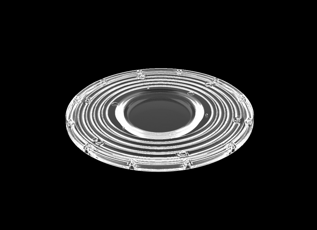 200W φ265mm SMD3030 PC Led UFO Bay Light met 90 graden straalhoek IP66 beschermingsniveau