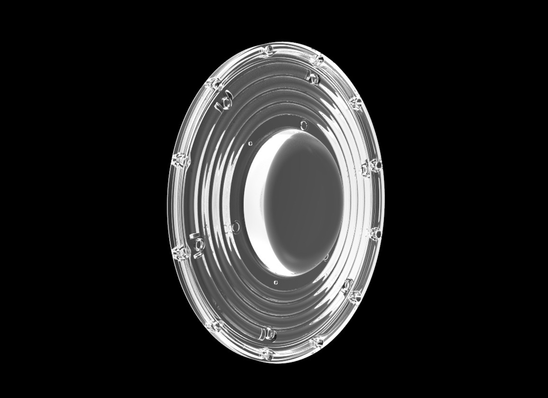 200W φ265mm SMD3030 PC Led UFO Bay Light met 90 graden straalhoek IP66 beschermingsniveau