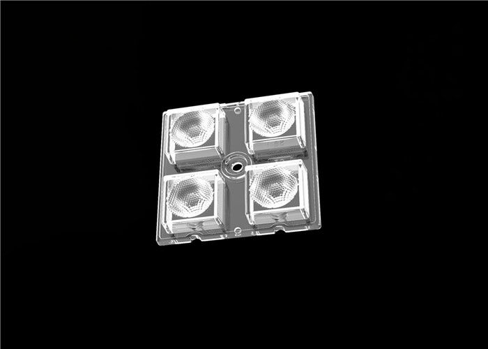 3535 / 5050 LEIDENE Lens 4 in 1 Vloed Lichte Lens met 25 GraadStralingshoek