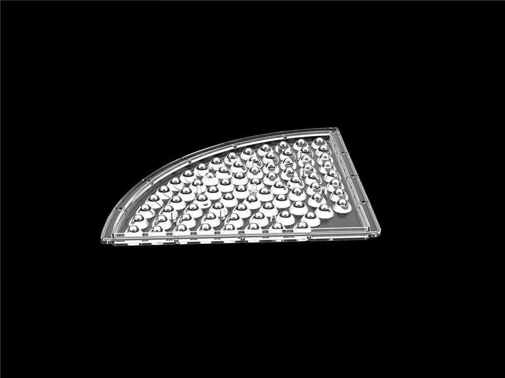 Speciale Vorm LEIDENE Lensreflector/het Materiaal van LEIDENE Strooklensd235*h9.4mm PC