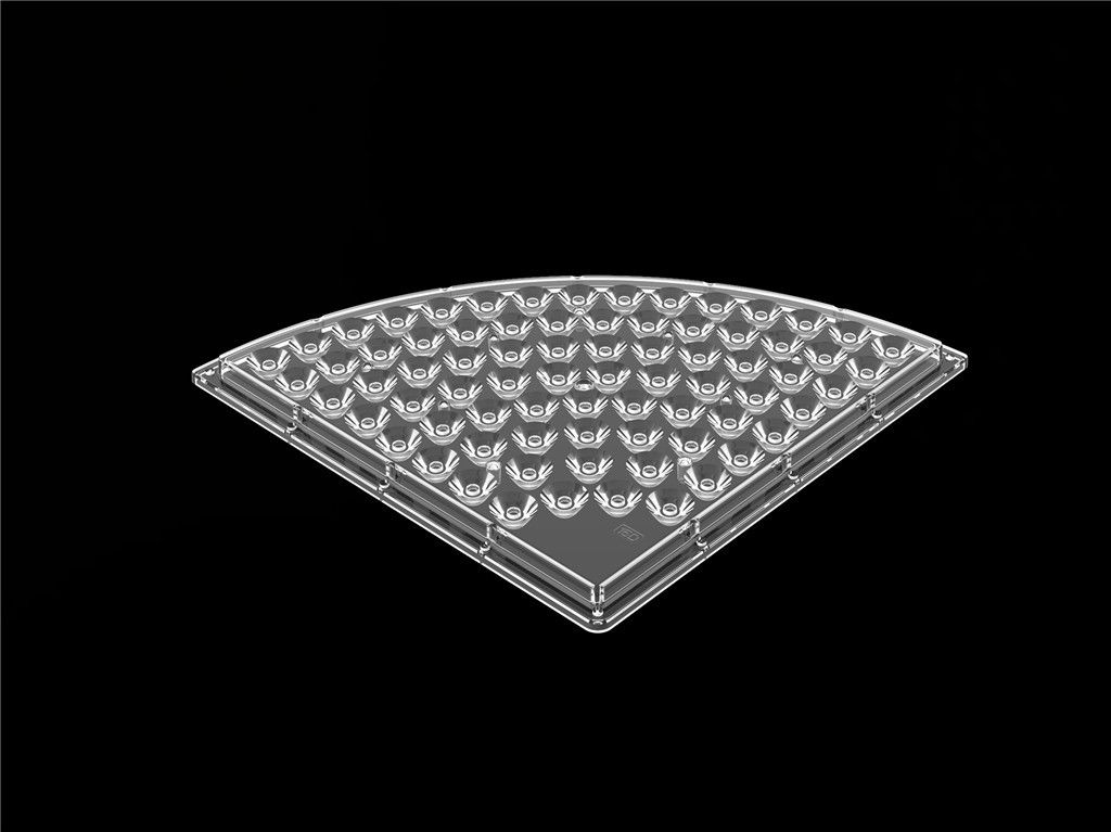 Speciale Vorm LEIDENE Lensreflector/het Materiaal van LEIDENE Strooklensd235*h9.4mm PC