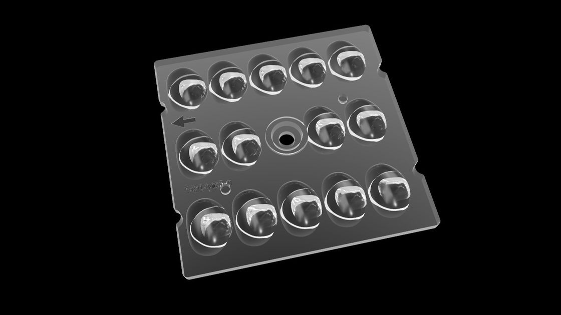 TYPE 3 Straatlantaarn Vierkante LEIDENE Lens, Lichte de Distributieoptica van Freeform voor LEIDENE Verlichting